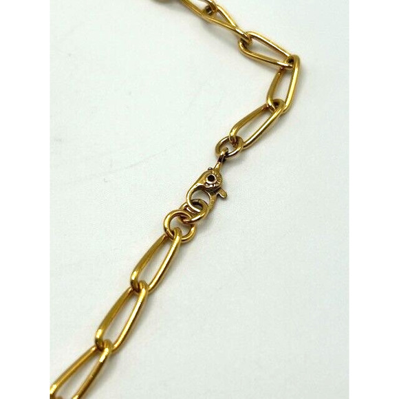 Vintage 1980s-1990s Monet Red Enamel Gold Tone Runway Statement Necklace - Picture 6 of 9